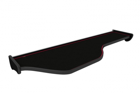 Raft interior cabina sofer - Masa lunga bord camion compatibila cu DAF XF 106 01.2014+, Negru cu cusatura rosie