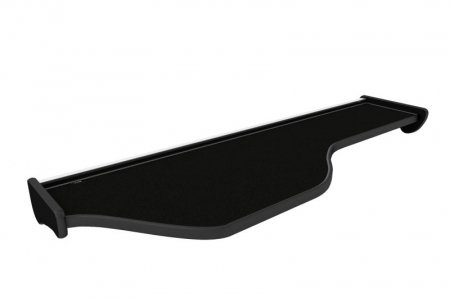 Raft interior cabina sofer - Masa lunga bord camion compatibila cu DAF XF 106 01.2014+, Negru cu cusatura gri