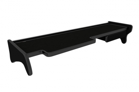 Raft interior cabina sofer - Masa lunga bord camion compatibila cu MAN TGA wide cabIN (XXL) (01.2000-12.2010), Negru cu cusatura gri