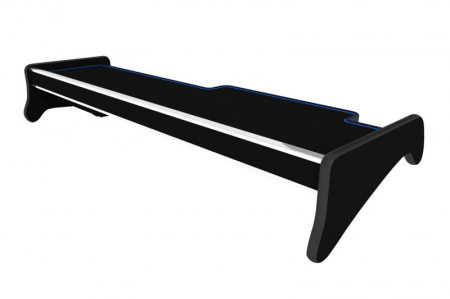 Masa lunga bord camion compatibila cu MAN TGA wide cabIN (XXL) (01.2000-12.2010), Negru cu cusatura albastra [1]
