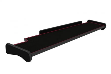 Accesorii camion - Masa lunga bord camion compatibila cu MAN TGX (01.2007-12.2020), Negru cu cusatura rosie