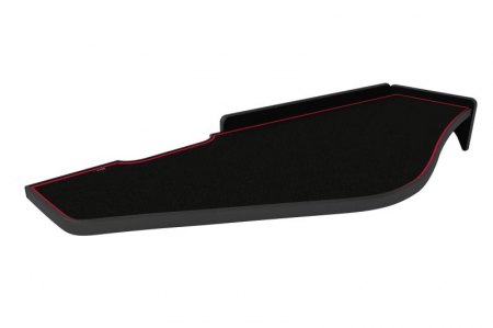 Raft interior cabina sofer - Masa lunga bord camion compatibila cu Renault T 01.2014+ , Negru cu cusatura rosie