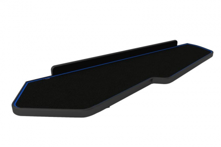 Raft interior cabina sofer - Masa lunga bord camion compatibila cu Volvo FH 4 01.2013+, Negru cu cusatura albastra