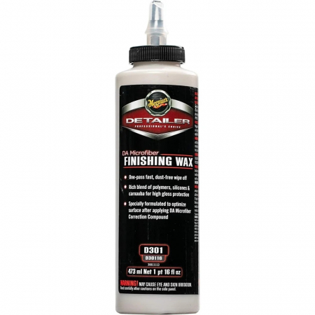 Intretinere auto - Meguiar's Da Microfiber Finishing Wax D301 Pasta Polish Finis 473ML D30116MG