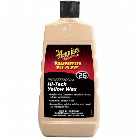 Intretinere auto - Meguiar's Hi-Tech Yellow Wax Ceara Auto 476ML M2616MG