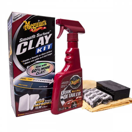 Intretinere auto - Meguiar's Kit Plaselina Curatare Smooth Surface Clay Kit 473ML G1016EU
