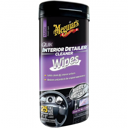 Intretinere auto - Meguiar's Quik Interior Detailer Servetele Curatare Interior 25 Buc G13600MG