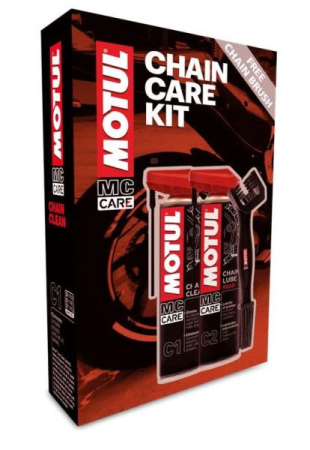 Curatare si intretinere lant moto - Motul Kit intretinere lant Road C1 + C2 + perie