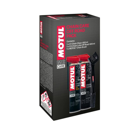 Curatare si intretinere lant moto - Motul Kit intretinere lant Offroad C1 + C3 + perie