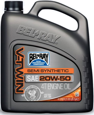 Ulei moto - Ulei de motor Bel-Ray V-TWIN SEMI SYNTHETIC 20W-50 4 l