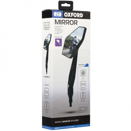 Oglinzi moto - Oglinda Retrovizoare Moto Universala Dreapta / Stanga Oxford Diamond Pro - Universal OX154