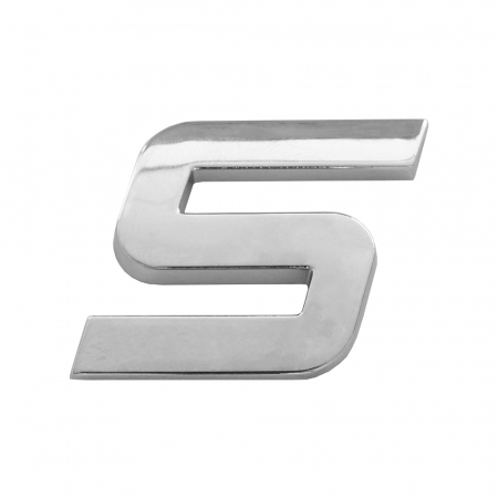 Accesorii auto - Ornament Auto 3D. Litera S. 26 Mm. Cromat