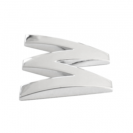Ornament Auto 3D. Litera W. 26 Mm. Cromat [1]