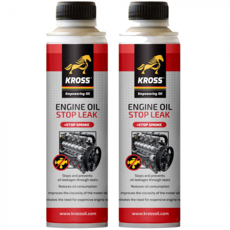 Aditivi ulei - Pachet 2 x Aditiv Kross antiscurgere ulei si anti fum 250 ml