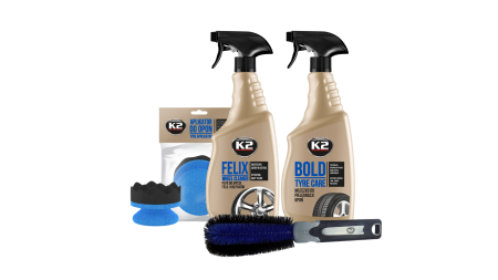 Pachete detailing - Pachet curatare si intretinere jante si anvelope K2