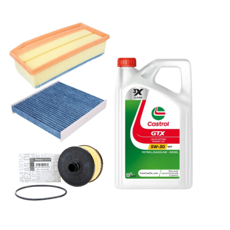 Pachete revizie - Pachet revizie Dacia 0.9 TCe – Ulei Castrol RN17 + Filtre OE Renault si Purro