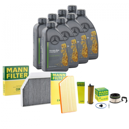 Pachete revizie - Pachet Revizie Ulei Mercedes Benz 229.52 + Filtre Mann pentru Mercedes GLE/GLE Coupe 350D W167 272cp