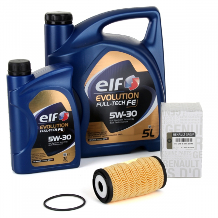 Pachete revizie - Pachet Revizie Ulei Motor Elf Evolution Full Tech FE 5W-30 5L + 1L + Filtru Ulei Oe Renault Trafic 2 2006→ 152093920R