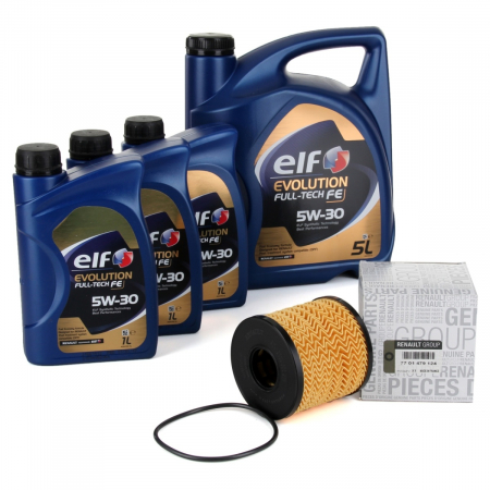 Pachete revizie - Pachet Revizie Ulei Motor Elf Evolution Full Tech FE 5W-30 5L + 3 Buc 1L + Filtru Ulei Oe Renault Master 2 2000→ 7701479124