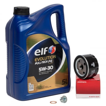 Pachete revizie - Pachet Revizie Ulei Motor Elf Evolution Full Tech FE 5W-30 5L + Filtru Ulei Herth+Buss Jakoparts J1315020 + Buson Golire Baie Ulei Fa1 518.471.001 + Garnitura Buson Golire Baie Ulei Fa1 968.330.100