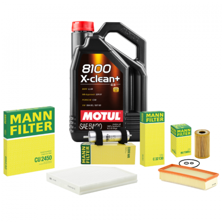 Pachete revizie - Pachet Revizie Ulei MOTUL + Filtre Mann pentru Audi A4/A5 B8.5 2.0TDI 150cp