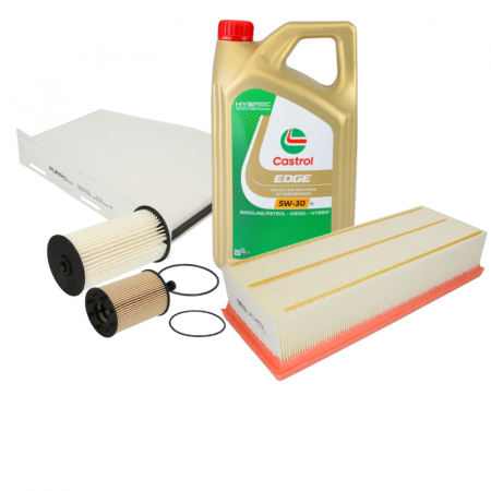 Pachete revizie - Pachet schimb ulei BRONZE Castrol 5L+ filtre Purro pentru grupul VAG - VW AUDI SKODA SEAT 1.9TDI, 2.0TDI