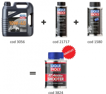 Pachet schimb ulei Liqui Moly Motorbike 10W-40 Offroad [1]