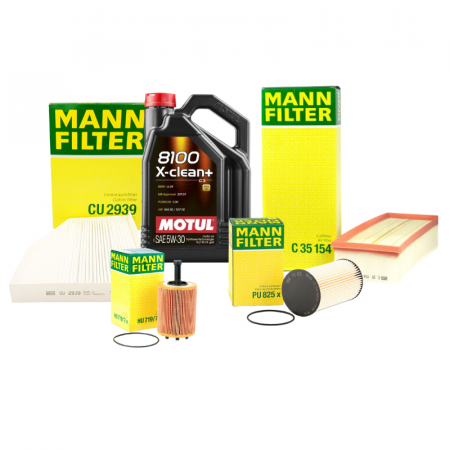 Pachete revizie - Pachet schimb ulei GOLD Motul 5L+ filtre MANN pentru grupul VAG - VW AUDI SKODA SEAT 1.9TDI, 2.0TDI