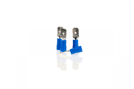 Scule si echipamente - Papuc Electric Auto Izolat Albastru Tip Tata 6.35Mm - Set 10