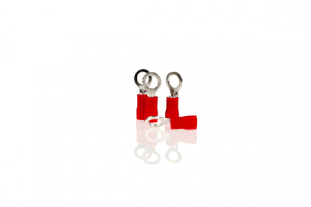Scule si echipamente - Papuc Electric Auto Izolat Rosu Tip Circular 5.3Mm-Set 10 Buc