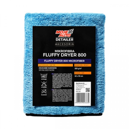 Intretinere auto - Prosop uscare microfibra Fluffy Dyrer 800GSM Moje Auto Detailer 60x90cm