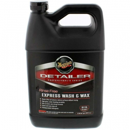 Intretinere auto - Sampon Auto Meguiar's Rinse Free Express Wash and Wax D115 3.78L D11501MG