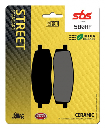 Moto/Atv - SBS - placute frana 580HF - Street [Ceramic]