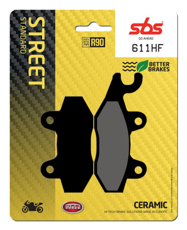Moto/Atv - SBS - placute frana 611HF - Street [Ceramic]