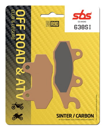 Moto/Atv - SBS - placute frana 638SI - Offroad & ATV [Sinter / Carbon]