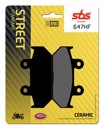 Moto/Atv - SBS - placute frana 647HF - Street [Ceramic]