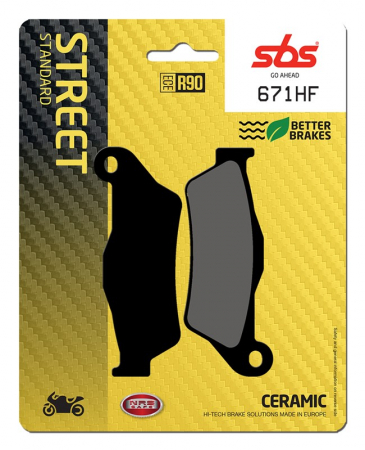 Moto/Atv - SBS - placute frana 671HF - Street [Ceramic]