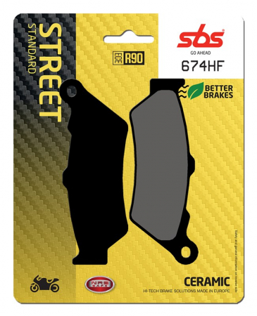 Moto/Atv - SBS - placute frana 674HF - Street [Ceramic]