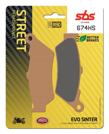 Moto/Atv - SBS - placute frana 674HS - Street [Sinter]