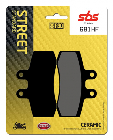 Moto/Atv - SBS - placute frana 681HF - Street [Ceramic]
