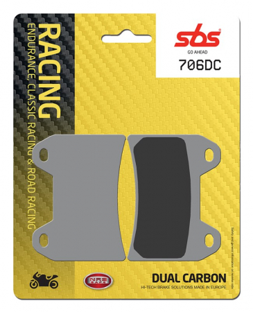 Moto/Atv - SBS - placute frana 706DC - Racing [Dual Carbon]