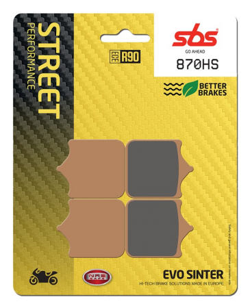 Moto/Atv - SBS - placute frana 870HS - Street [Sinter]