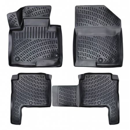 Covorase auto - Set covorase auto cauciuc Umbrella pentru Hyundai Santa Fe III 2012-2017