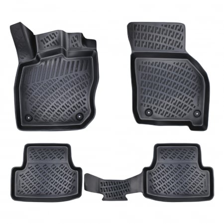 Accesorii auto - Set covorase auto cauciuc Umbrella pentru Volkswagen Golf 8 CUTIE automata 2019-
