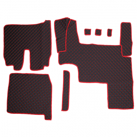 Accesorii auto - Set covorase Piele Ecologica Truck Umbrella Pentru Man Tgx Euro 5, Negru