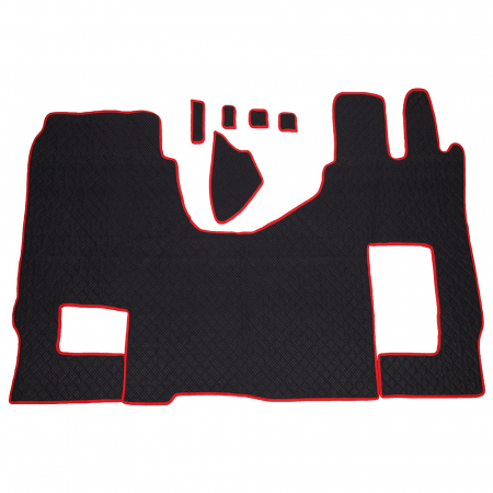 Set covorase Piele Ecologica Truck Umbrella Pentru Mercedes Actros 1845 Mp4 Euro 6, Negru [1]