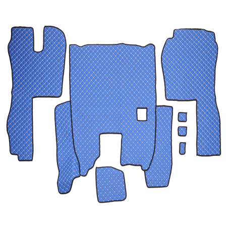 Accesorii auto - Set covorase Piele Ecologica Truck Umbrella Pentru Scania Seria R 380-420 2005-2016 Manuala, Albastru