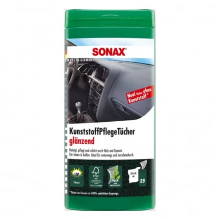 Intretinere auto - Servetele Umede Curatare Plastic Set 25 Buc Sonax