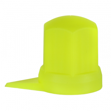 Set 10 Bucati Capac Plastic Pentru Prezon Roata Cu Indicator 33 Mm Neon Galben 54.5 Mm [1]