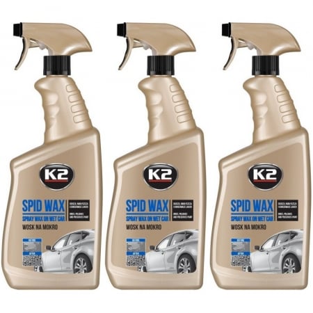 Intretinere auto - Set 3 Buc K2 Solutie Ceara Rapida Spid Wax 770ML K087M